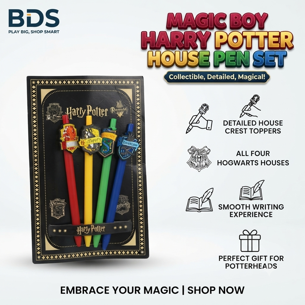 3pack -  Cute magic boy House pens set of 4 ( Net price - 94 )