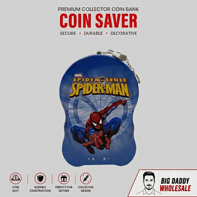 Pack of 3 spidy money bank