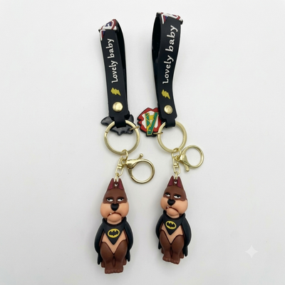 3pcs - batty Dog Rubber keychain (eff price 35)