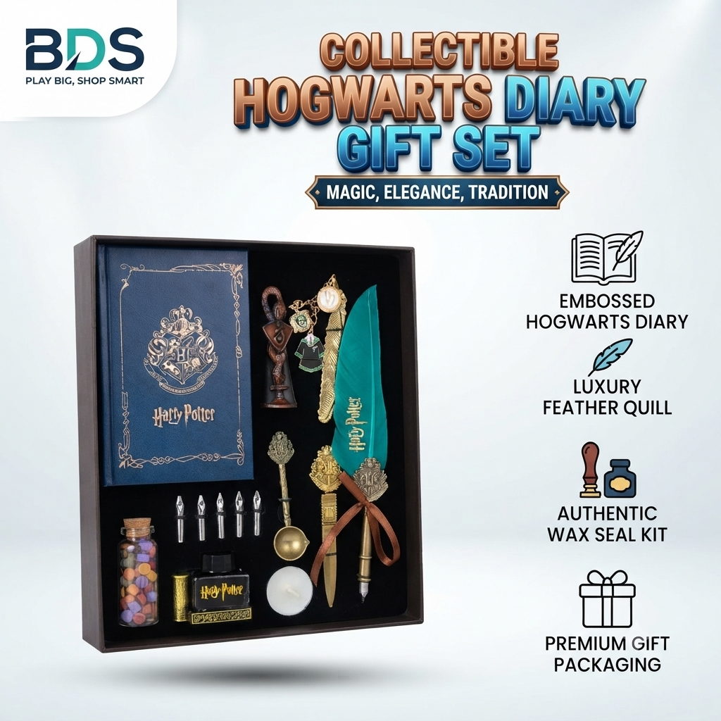 HP magic boy Hari Diary Set with Pen,Wax, Stamp and Ink (5 Nip & Brooch Included) - VD23