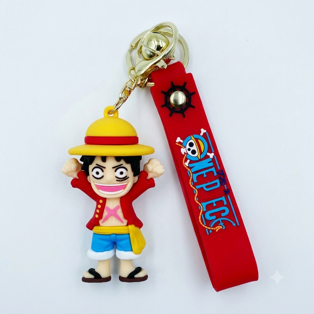 luffy hurray Rubber Keychain Pack of 3 (eff price 35)