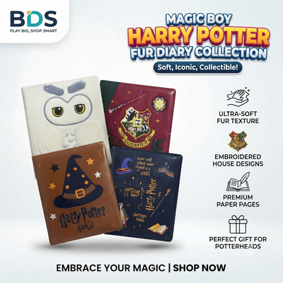New Magic boy Cute Fur diary Mix design  Pack of 2 - ( Net price - 205 )