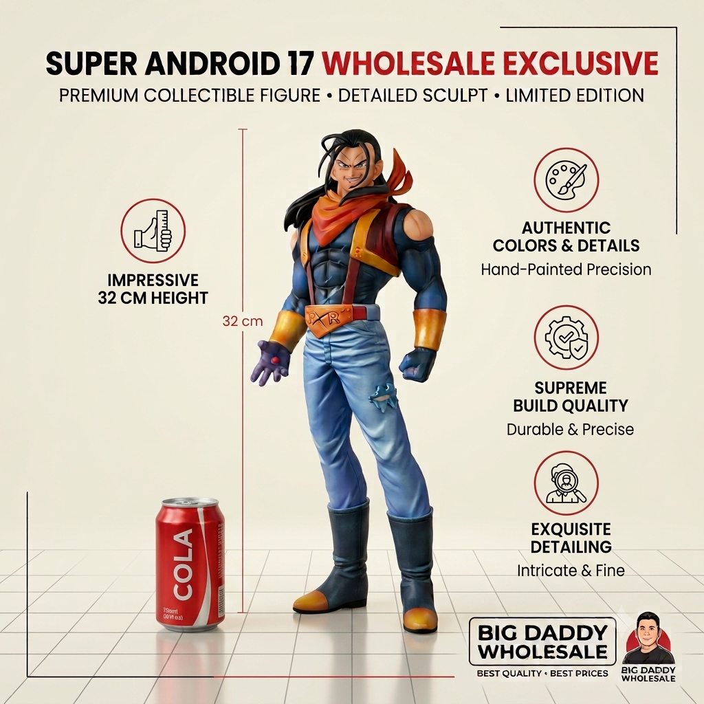 dbz GT Super Android 17 32cm Anime Statue Figure Collectible