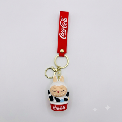 Labubu in Coke Basket rubber keychain pack of 3 (eff price 35)