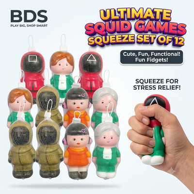 Squid game soft squeeze Toys (Pack of 12) eff price 65 rs