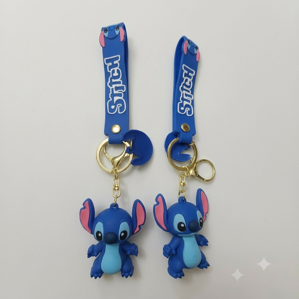 Stich rubber keychain pack of 3 (eff price 35)