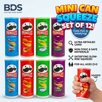 12pcs-Pringle Cans squeze Net price 75