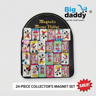 Pack of 24 Mickey Rectanglar Big Size Glass Magnet Sheet (eff price 38 )