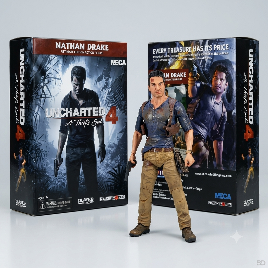 NCA -KO Uncharted 4 Nathan Drake 7 Inch Ultimate Edition Collectible/Action Figure
