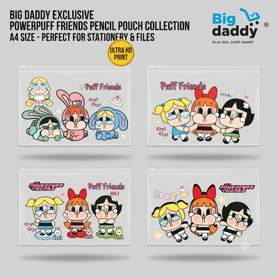 powerpuff A4 Size file pouch  Pack of 12 ( Net price - 22 )