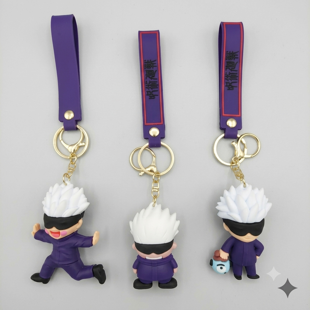 Gojo Random rubber keychain pack of 3 (eff price 35)