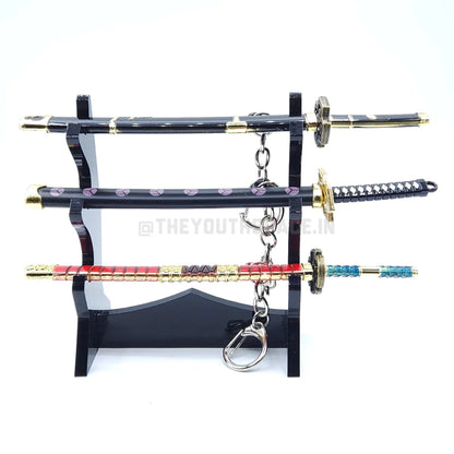 pack of 3 Small size push button katana 15cm (eff price 68)