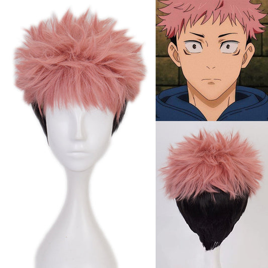 Yuji Jujutsu kaisen wig red