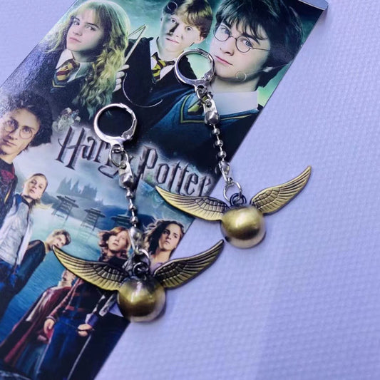 3 pc - Hp snitch ball earrings opp net priece 110  (magic boy)