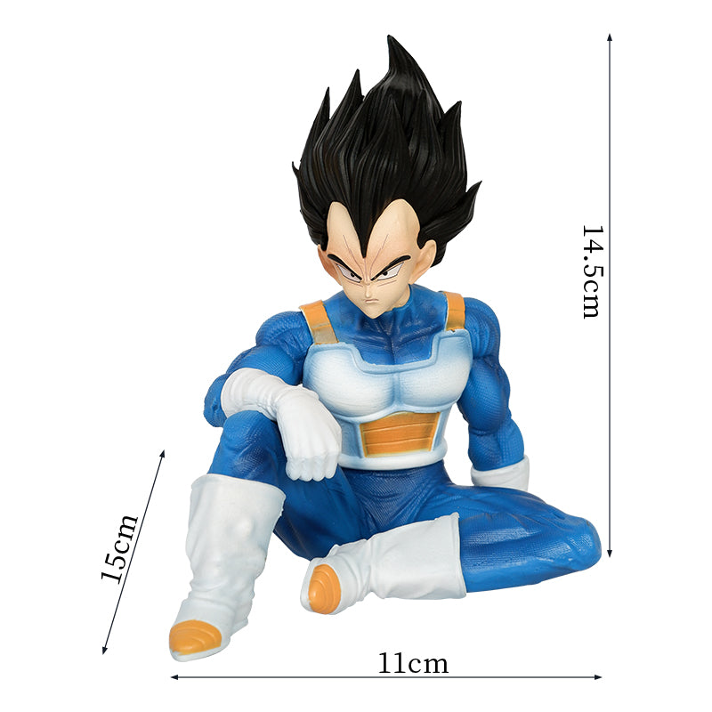 Blue vegeta sitting dbz