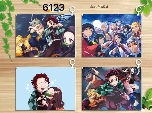 12pcs -Demon SLayer A4 file pouch Net price 22