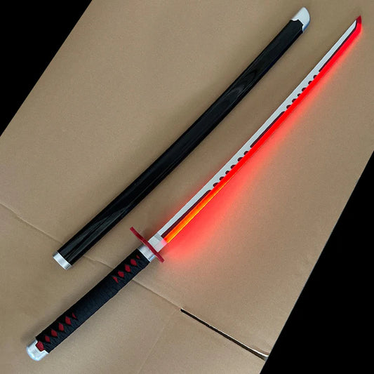LED - Tanjiro silver 104 cm fully assembled katana