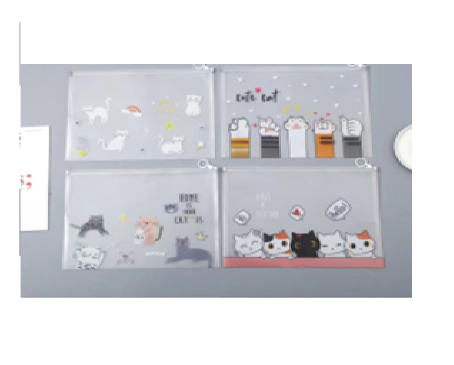 Set of 12 Kitty Big Pouch A4 Size (eff price23)