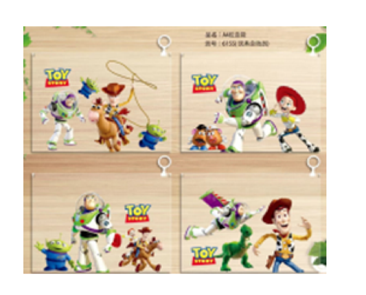 Set of 12 Toy story  Big Pouch A4 Size (eff price23)