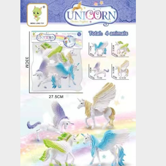 Unicorn set of 4 ( net price 65)