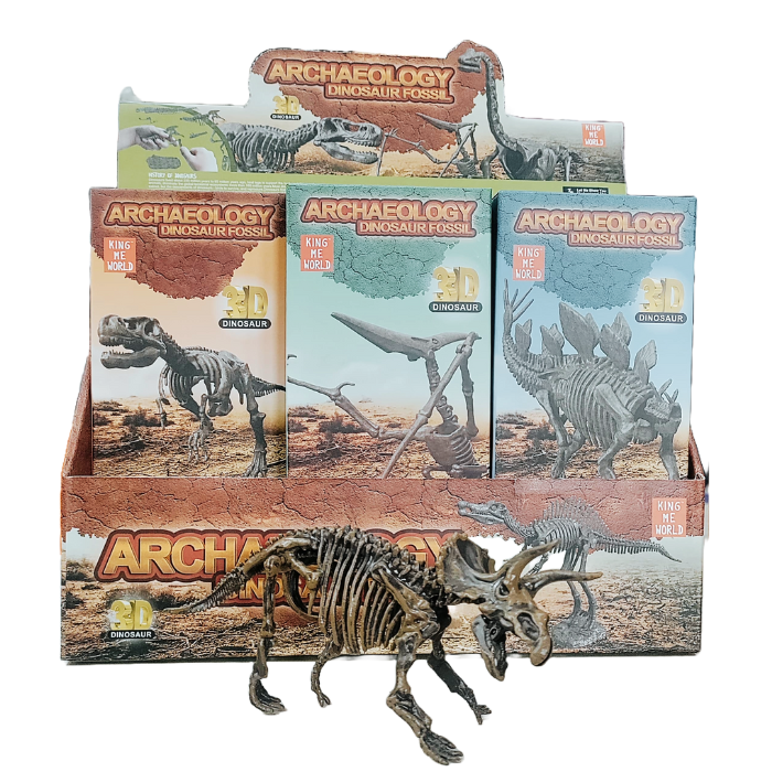 12 pcs - Archaelogy Dinasaur dino fossils. Assemble to make a dinasaur Net price 59