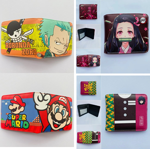 Zoro/ Mario/ Geyu/ Nezuka Wallet Set of 3 (eff price 175)