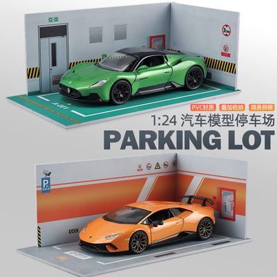 2 pc - 1:24 car garrage  net price 150 (no car)