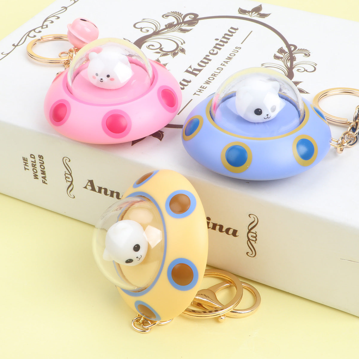 12pc- Cat Astronaut Light  keychain net price 70
