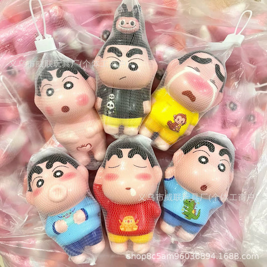 6pcs- Shinchan in net Squzze Toy - 69