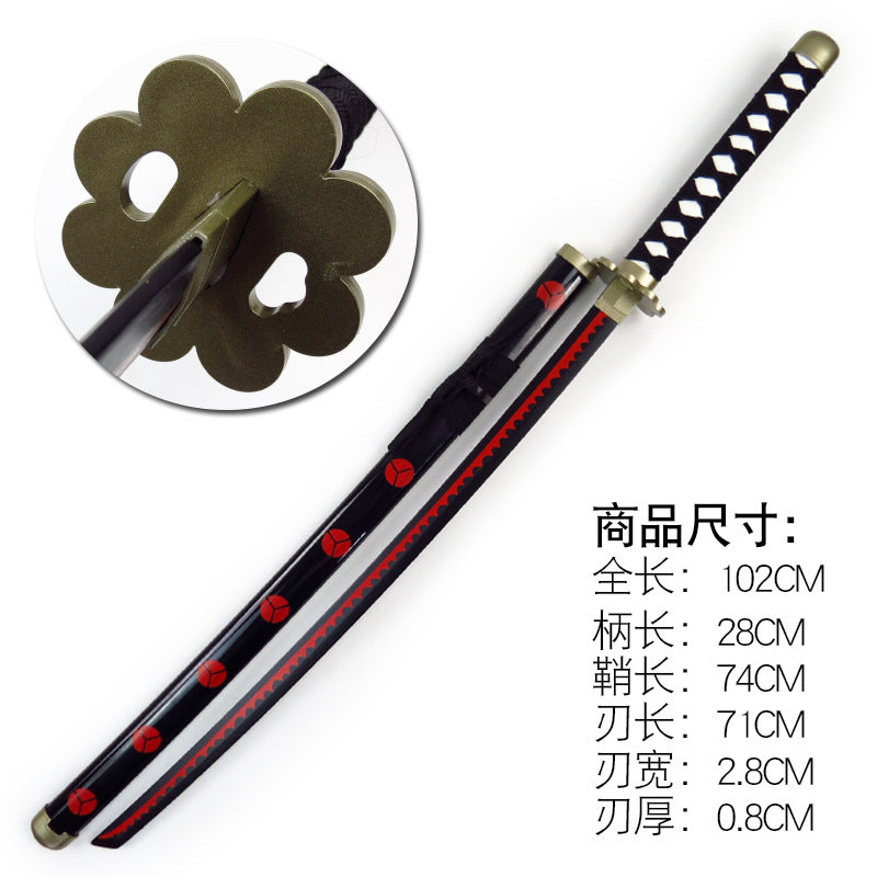 One peice 104 Cm Wooden Katana fully assembled