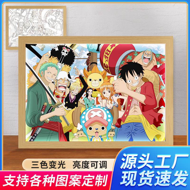 One Piece Family model A box Lamp