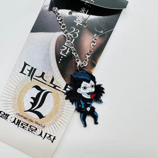 3 pc - Deathnote black chain necklace opp net price 65