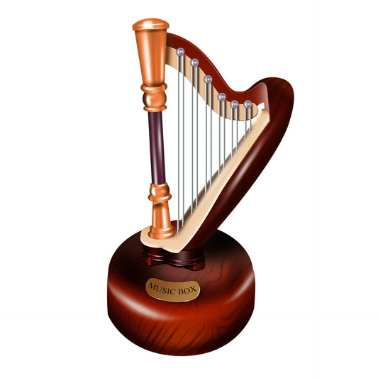 Harp Musical Showpiece , makes sound when twisted