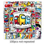 amoung us - 1 X 50 pc Sticker packets Net price 70
