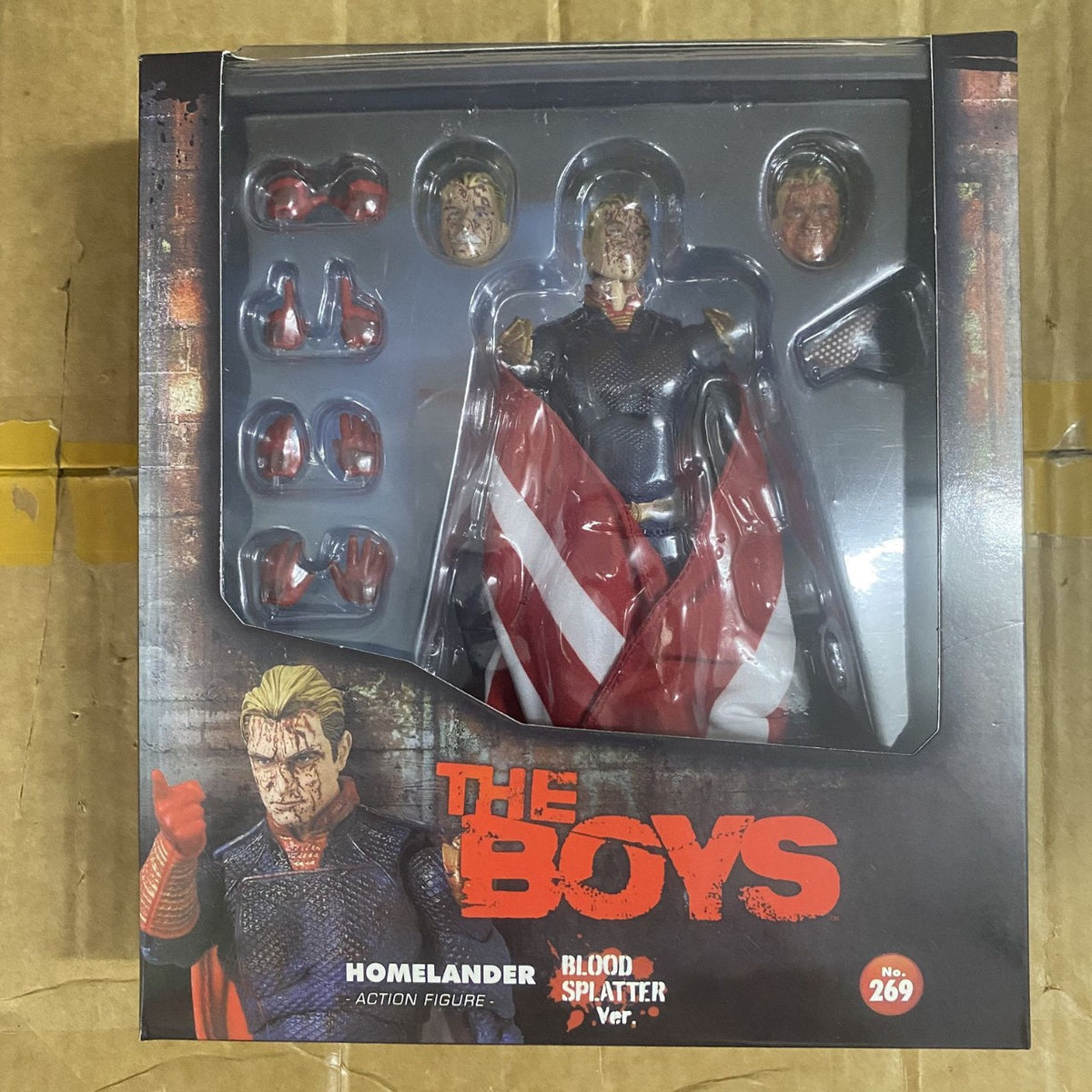 The Boys Homelander Blood Splatter Version 16cm Action Figure NIB