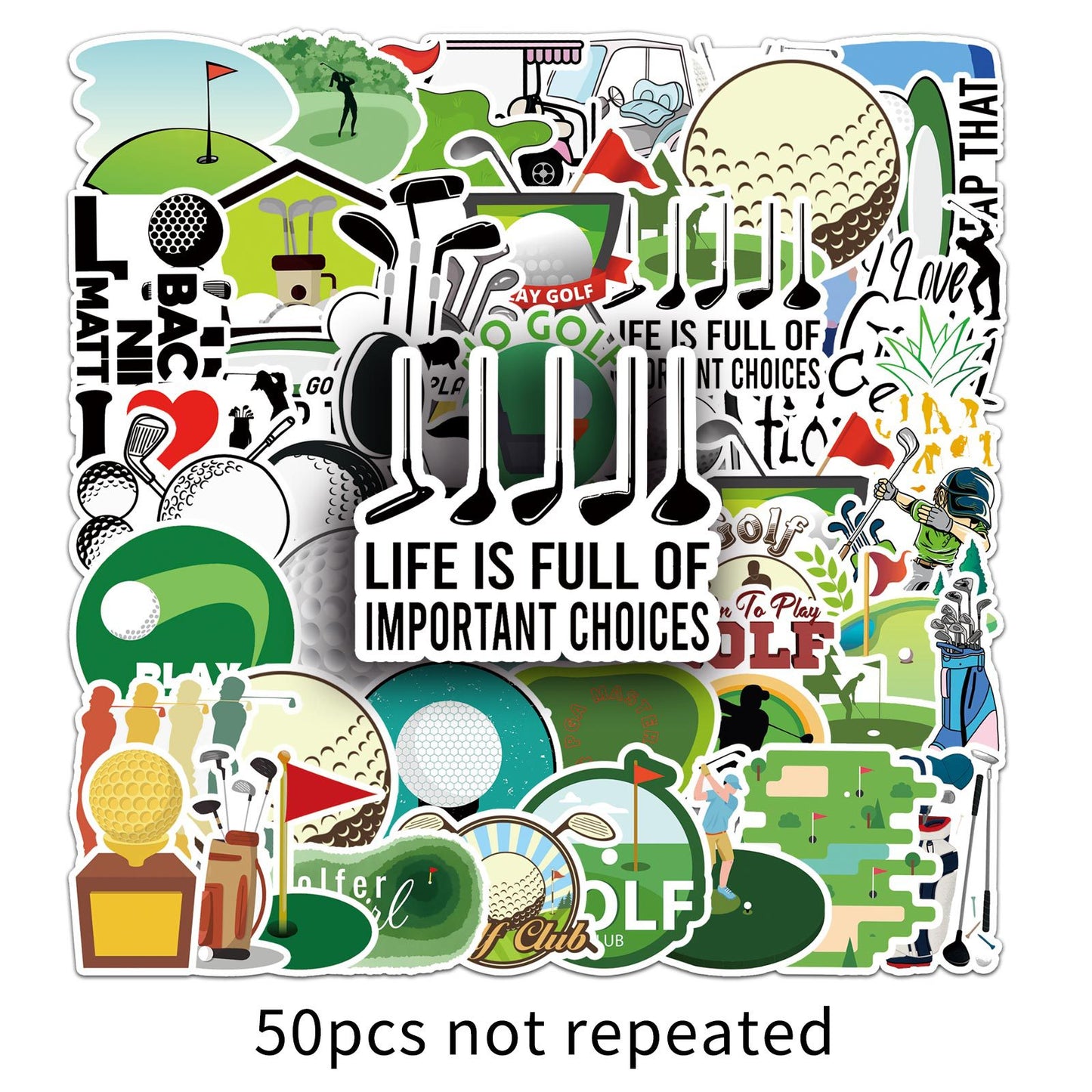 Golf- 2 X 50 pc Sticker packets Net price 70