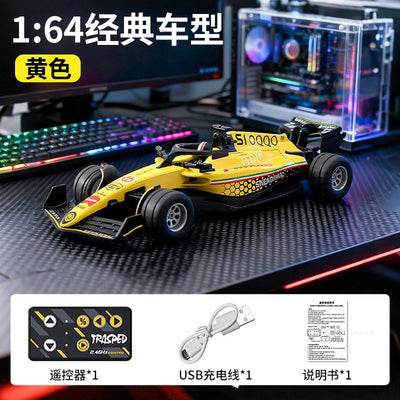 1:64 RC Formula Racing Car with Mobile App Control & Remte Yellow