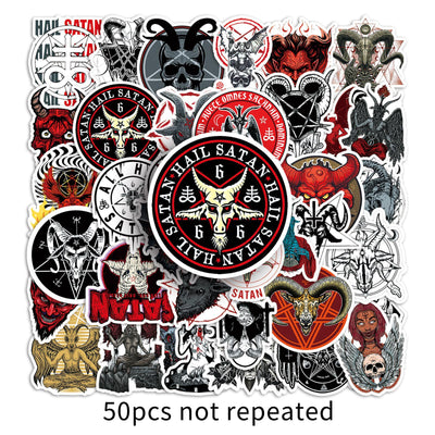 Satan- 2 X 50 pc Sticker packets Net price 70