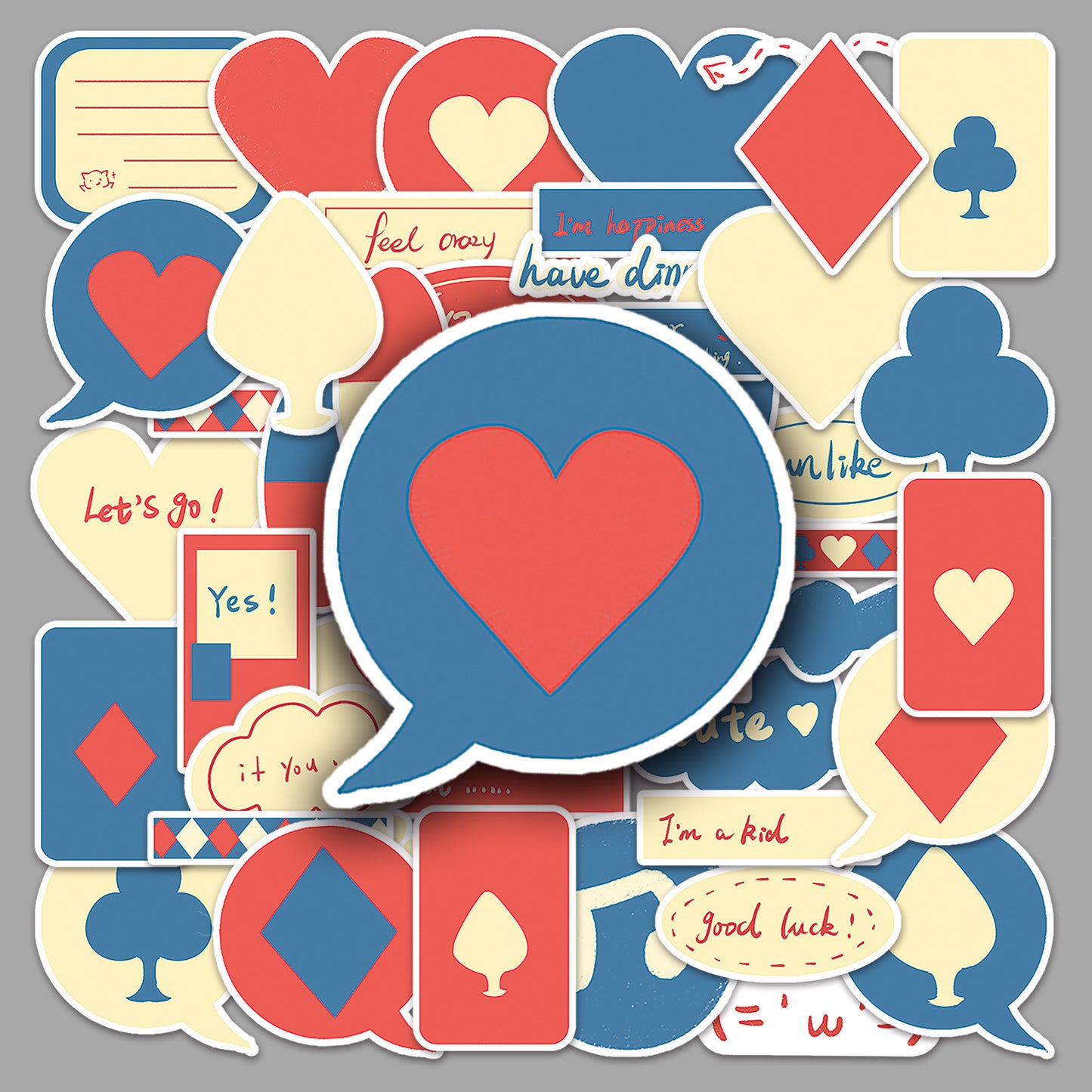 Love Box - 2 X 50 pc Sticker packets Net price 70