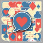 Love Box - 2 X 50 pc Sticker packets Net price 70