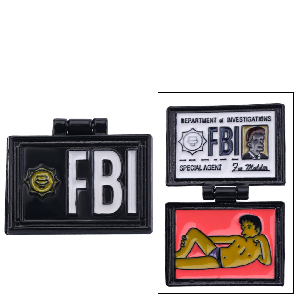 Fbi Brooch Badge label pin