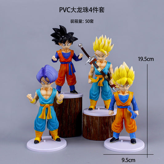 set of 4 DBZ figure