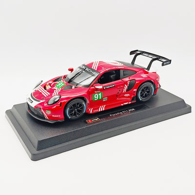 Burago 1:24 Porsche 911 RSR LM 2020 (#91) - White/Red ('22) ('22 Std)