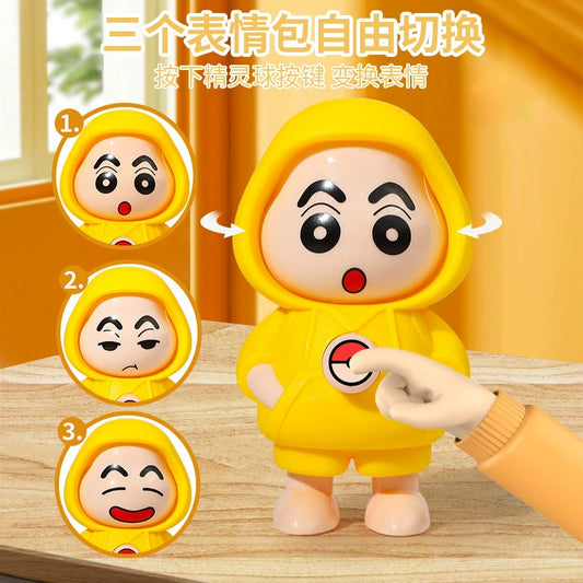 3 pcs - Shinychan Hood changing face keychain (poki button) net price 48