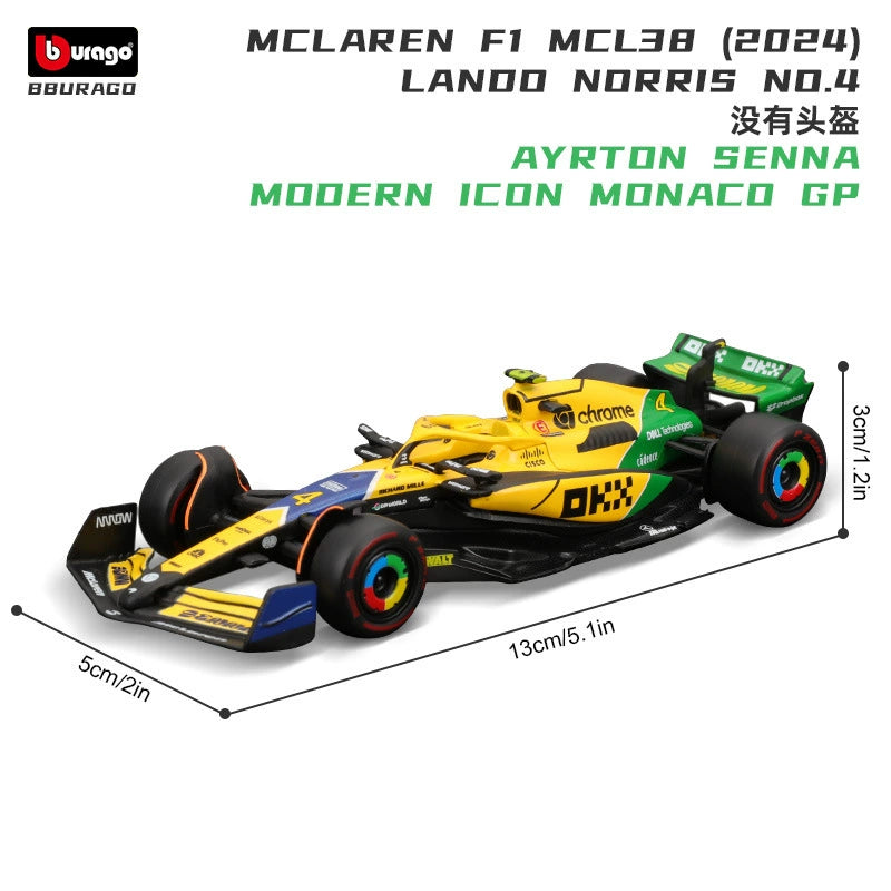 MClaren -SENNA GP LANDO 2024 1:43 Bu-rago Diecast car