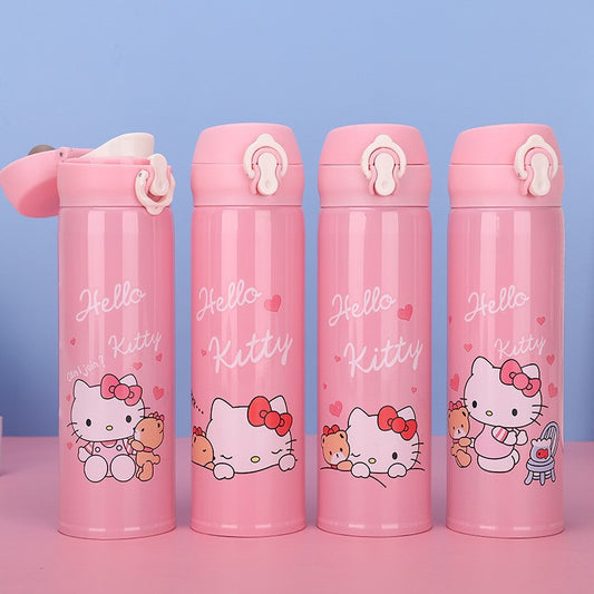 Hello Kitty with little cat 450ml Water Bottle Pack of 10 (eff price 125)