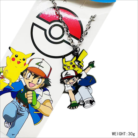 3 pc - Pekachu Boy Chain necklace opp  net price 65