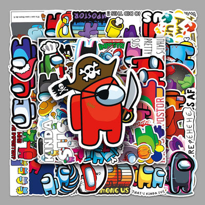 amoung us   (  2 X 50 pc  ) Sticker packets Net price 70