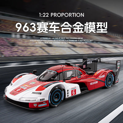 Burago 1:24 Porsche 963 (#6) - White/Red ('24) ('25 Std)