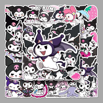 kuromi black 3  (  2 X 50 pc ) Sticker packets Net price 70